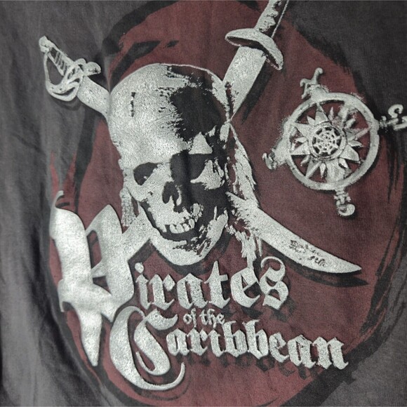 Pirates of the Caribbean Dead Man's Chest Movie Promo T-Shirt Gray XL - Picture 2 of 5